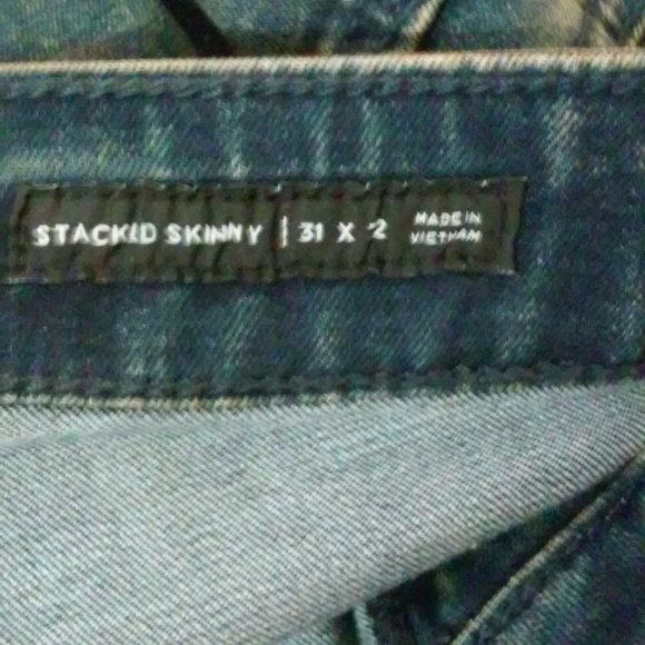 "LIKE NEW" MEN'S PACSUN ACTIVE STRETCH DISTRESSED STACKED SKINNY - Picture 5 of 6